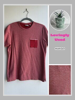 Mango - Tomy6 Crew Neck T-Shirt - Red (US S)